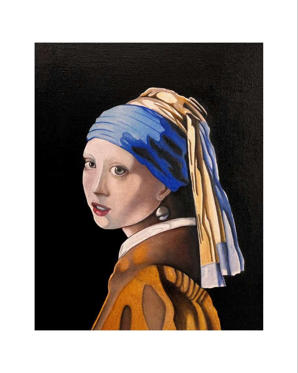 Vermeer the girl on sale with pearl earring