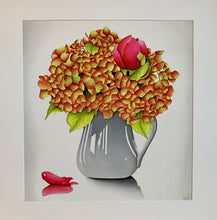Load image into Gallery viewer, Hydrangea with a Rose
