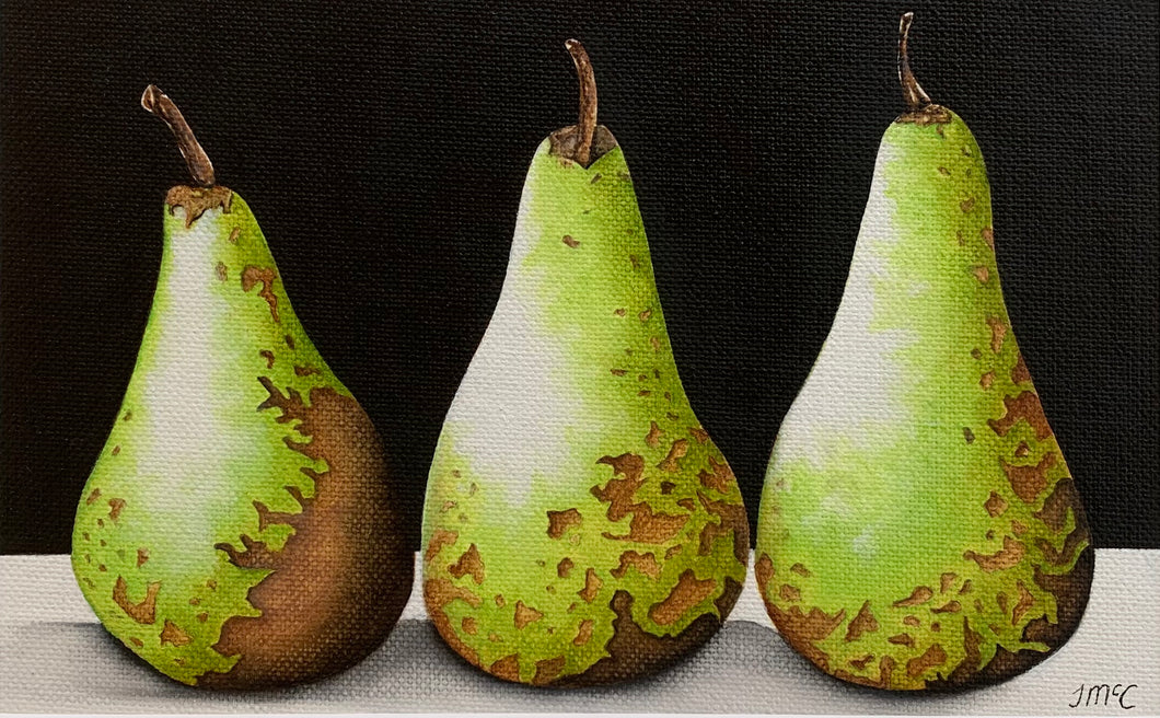 A trio of pears